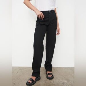 NWT Kowtow Classic Jeans Black Denim Size XS